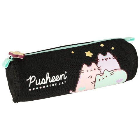 Piórnik szkolny saszetka tuba czarny Pusheen Pastel