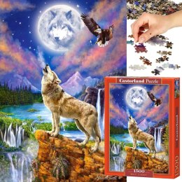 Puzzle układanka 1500 elementów Wilcza noc 68 x 47 cm CASTORLAND