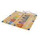 Tablica magnetyczna edukacyjna montessori sortowanie kolorowe kulki buty 30 x 30 cm