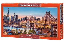 Puzzle układanka 4000 elementów Wieczór w Nowym Jorku 138x68cm CASTORLAND