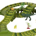 Tor wyścigowy dinozaury samochody 240 elementów