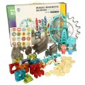 Klocki magnetyczne magnetic sticks marble tor kulkowy z dźwiękiem muzyką grający 118 elementów