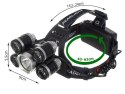 Trizand Latarka czołowa 5 x LED T6 CREE