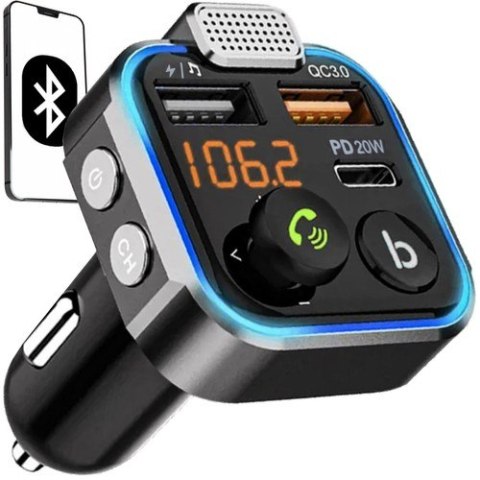 Xtrobb Transmiter/ ładowarka bluetooth FM Xtrobb 22355