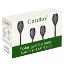 Gardlov Lampa ogrodowa solarna - pochodnia zest.4 sz.23560