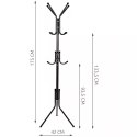 Ruhhy Wieszak stojący 170cm - czarny Ruhhy 23815