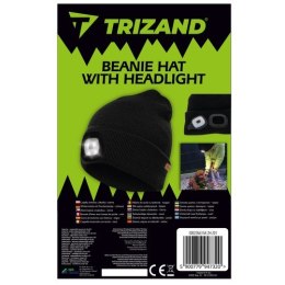 Trizand Czapka zimowa z latarką- czarna Trizand 22663