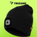 Trizand Czapka zimowa z latarką- czarna Trizand 22663