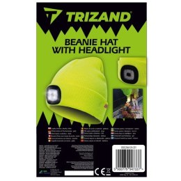 Trizand Czapka zimowa z latarką- żółta Trizand 22664