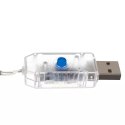 Iso Trade Kurtyna świetlna 108LED USB ciepły biały KŚ19736