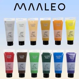 Maaleo Farby akrylowe 12szt. 100ml Maaleo 20424